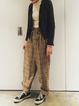 「Ebonyivory（エボニーアイボリー）のアイテム」を使った、note et silence.さん（レディース・165cm）の秋コーディネート