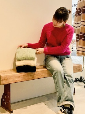 「nitca（ニトカ）のアイテム（パンツ）」を使った、note et silence.さん（レディース・160cm）の冬コーディネート