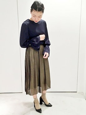 「So 1:1（ソウワンバイワン）のアイテム」を使った、note et silence.さん（レディース・158cm）の冬コーディネート