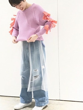 「OLIKA（オリカ）のアイテム」を使った、note et silence.さん（レディース・162cm）の冬コーディネート