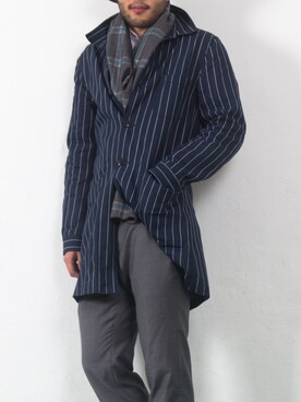 「COVERNAT」｜「アイテム（ジャケット/アウター）」を使った、REVER & CO  JEAHANさん（メンズ・184cm）の秋コーディネート
