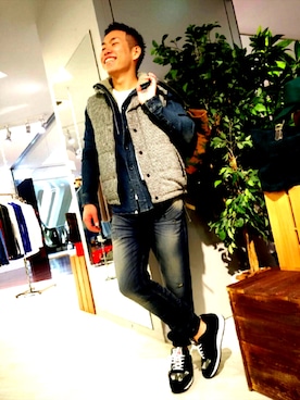 「CALL&RESPONSE（コールアンドレスポンス）のアイテム（ジャケット/アウター）」を使った、masato seikeさん（メンズ・171cm）の秋コーディネート