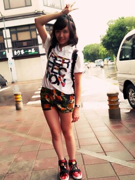 「BSX」｜Nina Lingさん（レディース・158cm）の夏コーディネート