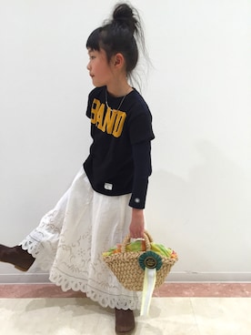 あやねこさん(キッズ・127cm)の春コーディネート