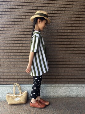 「あついー」｜あやねこさん（キッズ・127cm）の春コーディネート