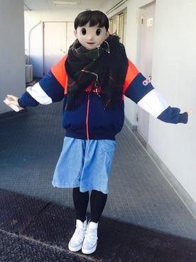 「寒いです」｜¡ɐɥɔɐɥɔnさん（レディース・147cm）の冬コーディネート