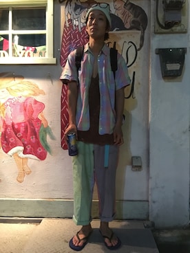 「高松」｜AND YOUさん（メンズ・173cm）の夏コーディネート