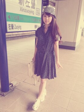 「skirt」｜「アイテム（キャップ）」を使った、吳剝撥さん（レディース・161cm）の夏コーディネート