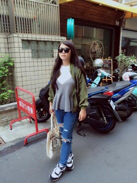 吳剝撥さん（レディース・161cm）の春コーディネート