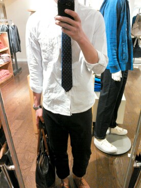 「JOURNAL STANDARD relume（ジャーナルスタンダード　レリューム）のアイテム（その他シューズ）」を使った、あまっちさん（メンズ・173cm）の春コーディネート