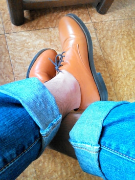 「JOURNAL STANDARD relume（ジャーナルスタンダード　レリューム）のアイテム（その他シューズ）」を使った、あまっちさん（メンズ・173cm）の春コーディネート