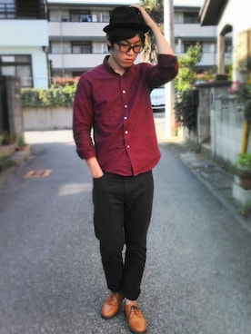 「JOURNAL STANDARD relume（ジャーナルスタンダード　レリューム）のアイテム（その他シューズ）」を使った、あまっちさん（メンズ・173cm）の夏コーディネート