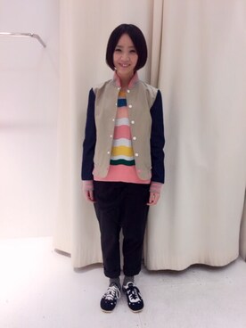 「FRAPBOIS half」｜「アイテム（ジャケット/アウター）」を使った、MATSUKOさん（レディース・152cm）の冬コーディネート
