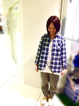 「FRAPBOIS（フラボア）のアイテム」を使った、MATSUKOさん（レディース・152cm）の秋コーディネート