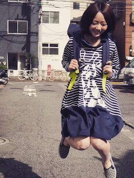 「outfit」｜「アイテム（ワンピース/ドレス）」を使った、MATSUKOさん（レディース・152cm）の冬コーディネート