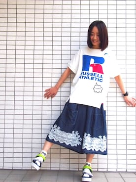 「サンダルに靴下」｜MATSUKOさん（レディース・152cm）の冬コーディネート