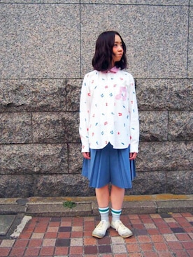 「FRAPBOIS（フラボア）のアイテム」を使った、MATSUKOさん（レディース・152cm）の春コーディネート