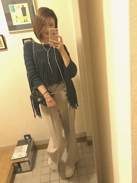 「DEICY（デイシー）のアイテム（ニット/セーター、その他）」を使った、kumata さん（レディース・166cm）の秋コーディネート