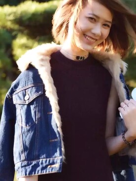 「SNIDEL（スナイデル）のアイテム（ワンピース、レッド系）」を使った、kumata さん（レディース・166cm）の秋コーディネート