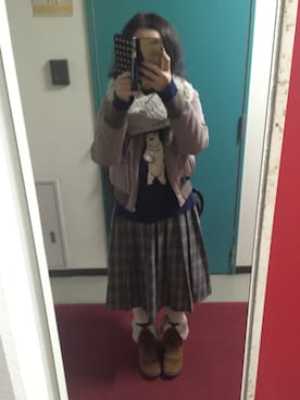 「KIKKA THE DIARY OF（キッカ　ザ　ダイアリー　オブ）のアイテム（ブルゾン）」を使った、やねおさん（レディース・152cm）の冬コーディネート