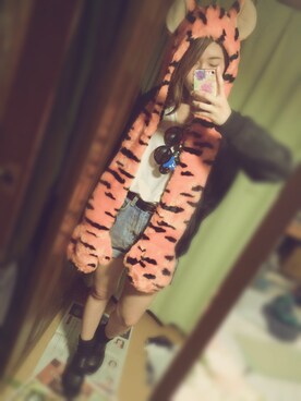 「ENVYM（アンビー）のアイテム（ブルゾン）」を使った、はるなさん（レディース・159cm）の冬コーディネート