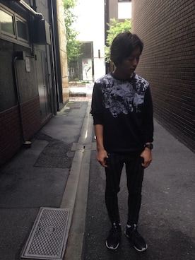 「TOPMAN（トップマン）のアイテム（スウェット）」を使った、shuntaさん（メンズ・172cm）の秋コーディネート