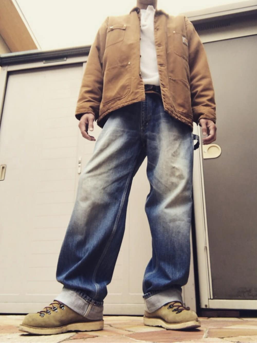 ハマちゃん｜Carharttのカバーオールを使ったコーディネート WEAR