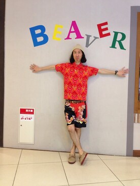 「横尾忠則」｜おかださん（メンズ・175cm）の夏コーディネート