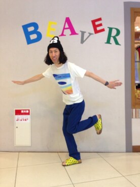 「横尾忠則」｜おかださん（メンズ・175cm）の夏コーディネート