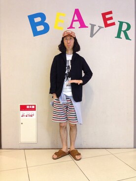 おかださん(メンズ・175cm)の夏コーディネート