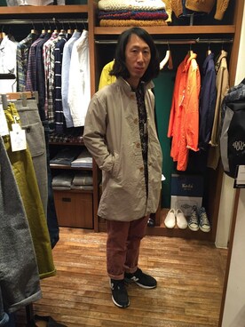 おかださん（メンズ・175cm）の冬コーディネート