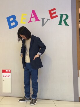 「横尾忠則」｜おかださん（メンズ・175cm）の冬コーディネート