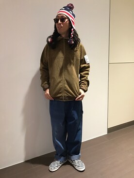 「星条旗」｜「アイテム（ブルゾン）」を使った、おかださん（メンズ・175cm）の秋コーディネート