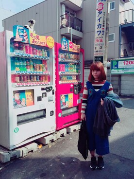 「AVAN LILY（アヴァンリリィ）のアイテム（つなぎ/オールインワン）」を使った、Kelly Linさん（レディース・155cm）の春コーディネート
