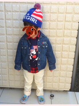 R.Y☺︎さん(キッズ・90cm)の冬コーディネート