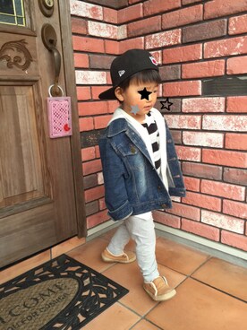 「abcd（ナシ）のアイテム（パーカー）」を使った、えみりん🎀さん（レディース・158cm）の春コーディネート