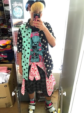 「顔」｜ぱとら x  우유さん（メンズ・172cm）の春コーディネート