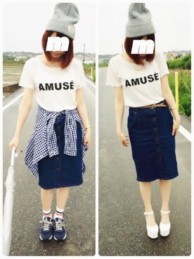 「厚底」｜TOMOさん（レディース・153cm）の夏コーディネート