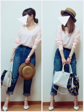 「Daniel Wellington（ダニエルウェリントン）の【Daniel Wellington】レザーバンド３６ＭＭ（アナログ腕時計）」を使った、TOMOさん（レディース・153cm）の春コーディネート