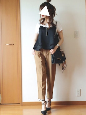「OZOC（オゾック）のアイテム（財布/小物）」を使った、TOMOさん（レディース・153cm）の夏コーディネート