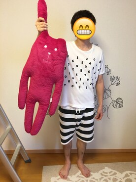 「no brand（ノーブランド）のアイテム（おもちゃ）」を使った、Souさん（メンズ・177cm）の夏コーディネート