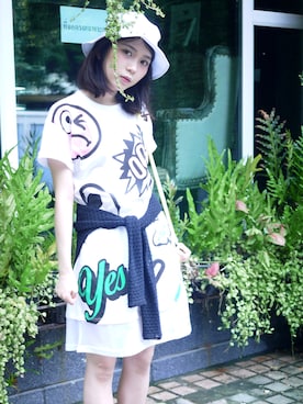 「MINI CREAMのアイテム」を使った、Tosiukiuさん（レディース・163cm）の秋コーディネート