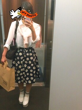 kkさん（レディース・157cm）の春コーディネート