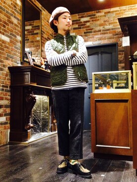 「gelmano」｜牟田 英功さん（メンズ・160cm）の冬コーディネート