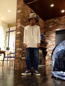 「スキッドグリップ」｜牟田 英功さん（メンズ・160cm）の夏コーディネート