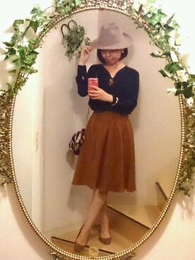 maicoronさん（レディース・159cm）の秋コーディネート