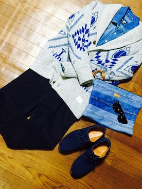 「SALT（ソルト）のアイテム」を使った、Santaさん（メンズ・172cm）の冬コーディネート