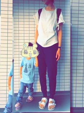 「PORTER（ポーター）のPORTER BRIDGE DAY PACK <B印 YOSHIDA SELECT>（バックパック/リュック）」を使った、Q太郎さん（レディース・161cm）の春コーディネート