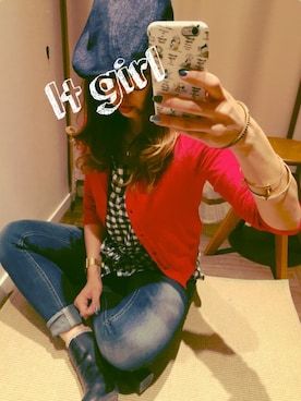 「Levi's（リーバイス）のアイテム（ハンチング/ベレー帽）」を使った、a10さん（レディース・160cm）の春コーディネート