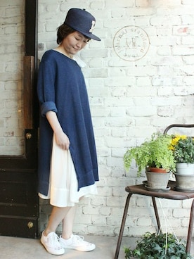 「JOURNAL STANDARD LUXE（ジャーナルスタンダード　ラックス）のアイテム（チュニック）」を使った、JOURNAL STANDARD LUXE 渋谷店さん（レディース・158cm）の春コーディネート